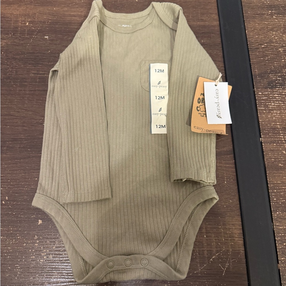 Earthy Green Kids Bodysuit by Goumi